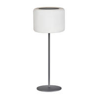 AKKU-TISCHLEUCHTE Pino 15/39,5 cm  - Schwarz/Weiß, KONVENTIONELL, Kunststoff/Metall (15/39,5cm)