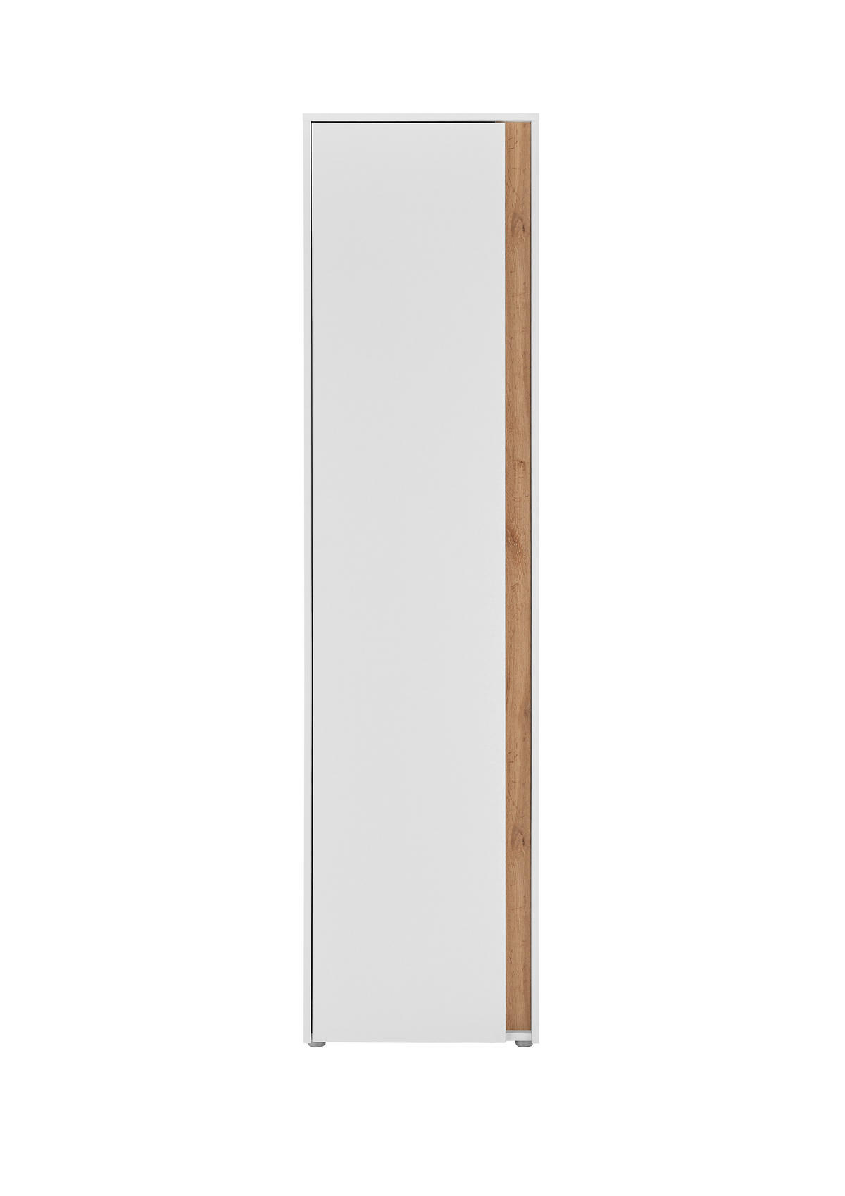 GARDEROBENSCHRANK  in 50/200/40 cm  - Eiche Wotan/Schwarz, Design, Holzwerkstoff/Kunststoff (50/200/40cm) - Modante