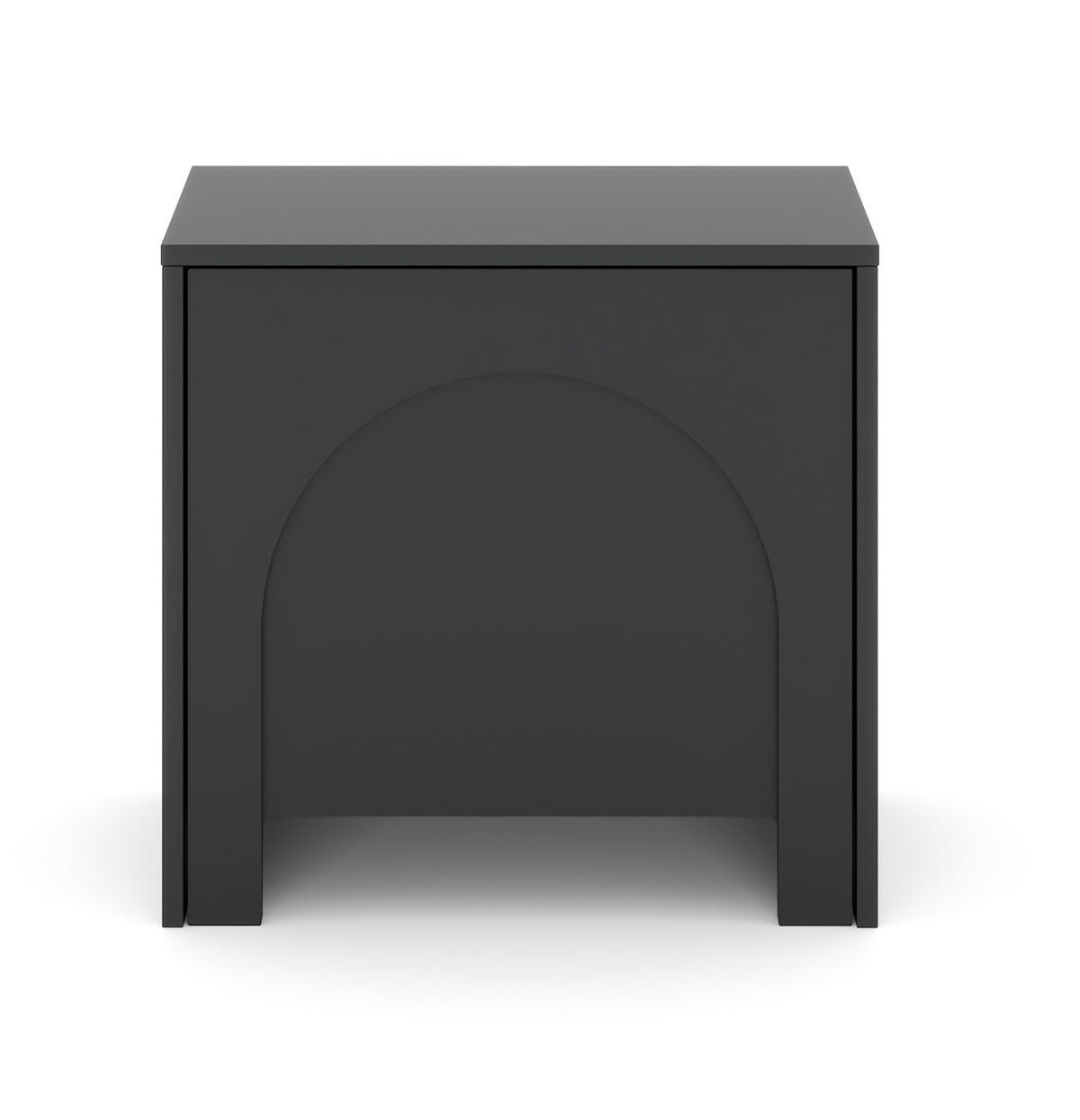 NACHTSCHRANK 53,5/51/35 cm  - Schwarz, Design, Holzwerkstoff (53,5/51/35cm) - Boxxx