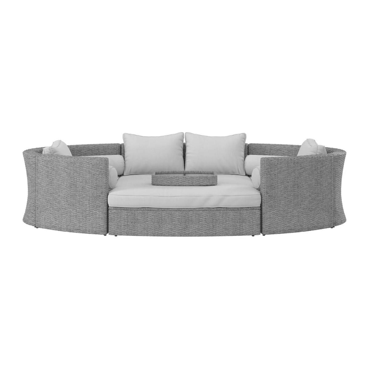 LOUNGEGARNITUR    - Grau, Konventionell, Kunststoff/Textil - Ambia Garden