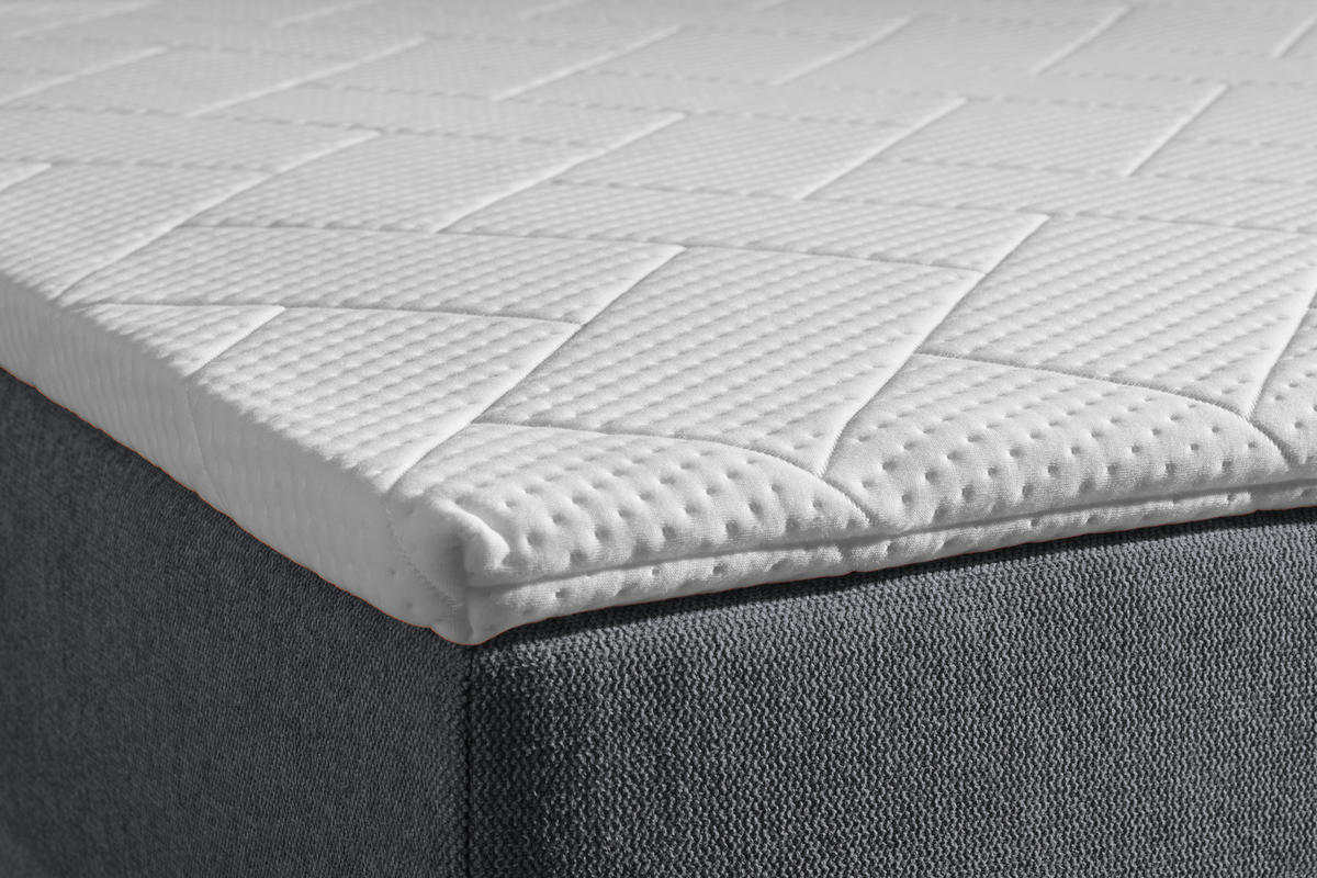 BOXBETT 90/200 cm  in Dunkelgrau  - Dunkelgrau, KONVENTIONELL, Textil (90/200cm) - Boxxx