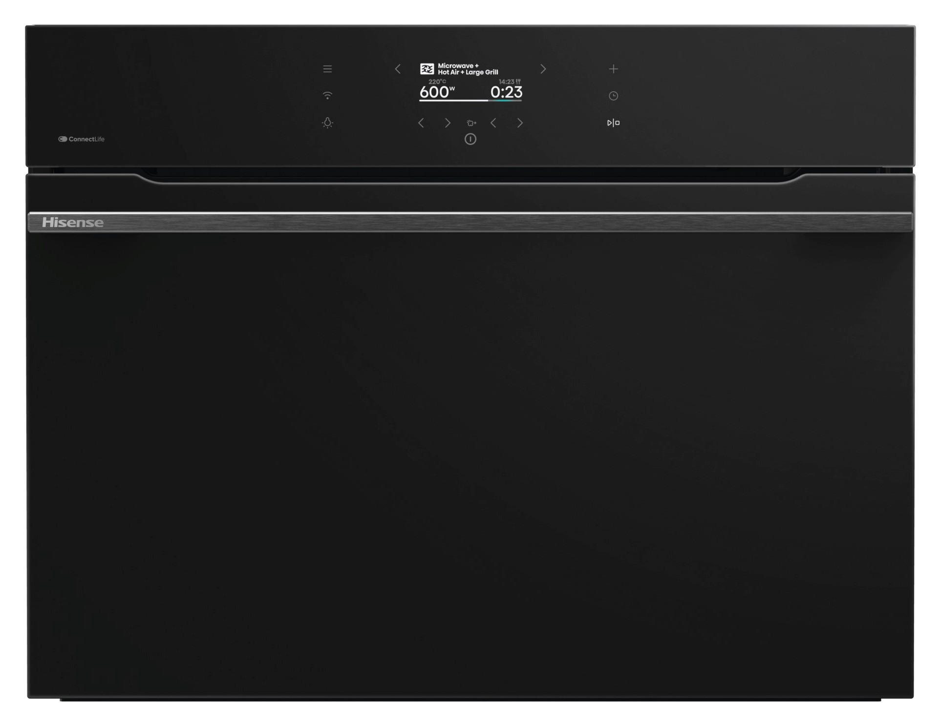 KOMPAKTBACKOFEN BIM406A8B  - Schwarz, Basics, Glas/Metall (59,5/45,5/54,6cm) - Hisense