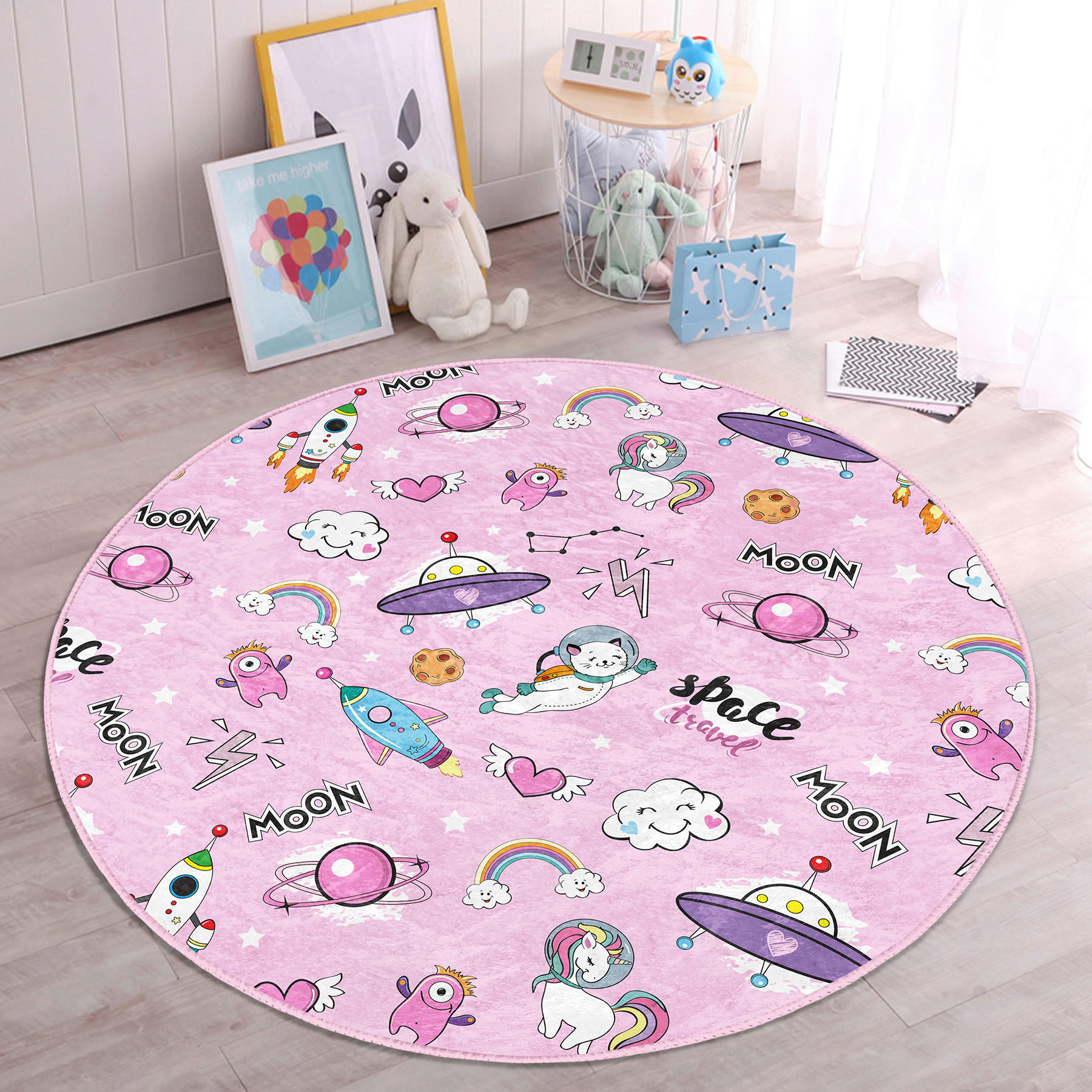 XXXLutz Kinderteppich Mehrfarbig 150x150 cm