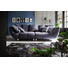 BIGSOFA Samt Grau - Chromfarben/Creme, Design, Kunststoff/Textil (260/87/122cm) - Hom`in BIGSOFA Samt Grau - Chromfarben/Creme, Design, Kunststoff/Textil (260/87/122cm) - Hom`in