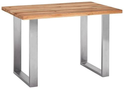 BARBORD i trä, metall  180/100/95 cm  - stålfärgad/ekfärgad, Design, metall/trä (180/100/95cm) - MID.YOU