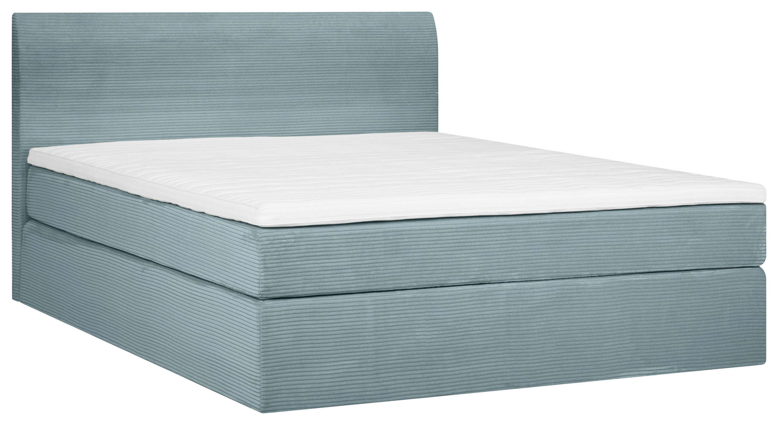 BOXSPRINGBETT 160/200 cm  in Mintgrün  - Schwarz/Mintgrün, Konventionell, Holz/Textil (160/200cm) - Carryhome
