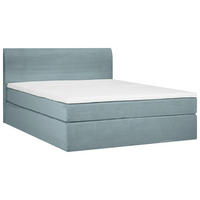 BOXSPRINGBETT 140/200 cm  in Mintgrün  - Schwarz/Mintgrün, KONVENTIONELL, Holz/Textil (140/200cm) - Boxxx