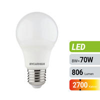 LED IZZÓ   7 W E27  - magasfényű fehér, Basics, műanyag (6/10.8cm)