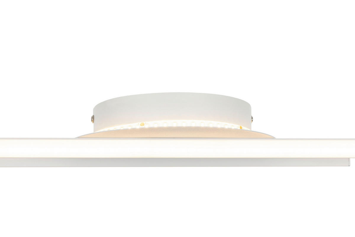 STROPNÍ LED SVÍTIDLO, 96/20/5,5 cm - bílá, Basics, kov/plast (96/20/5,5cm) - Novel