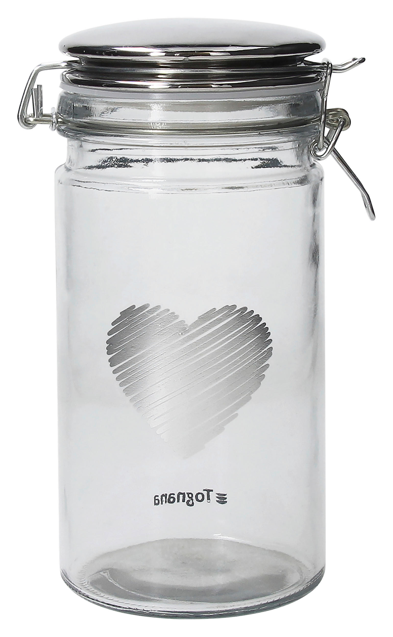 STAKLENKA ZA ZALIHE    - svijetlo siva/prozirno, Basics, staklo (10/13/21cm) - Tognana