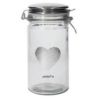 STAKLENKA ZA ZALIHE    - svijetlo siva/prozirno, Basics, staklo (10/13/21cm) - Tognana