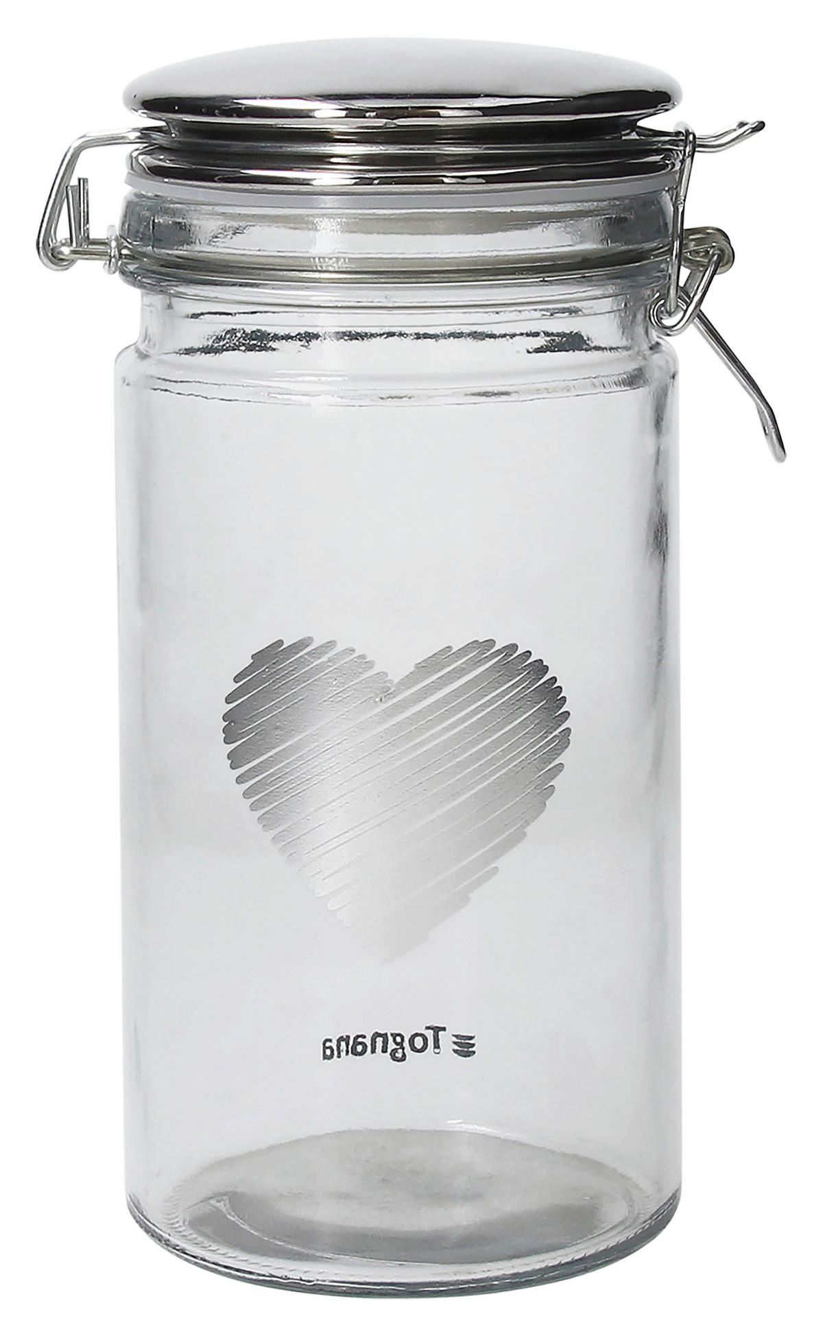 STAKLENKA ZA ZALIHE    - svijetlo siva/prozirno, Basics, staklo (10/13/21cm) - Tognana