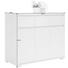 KOMMODE - Alufarben/Weiß, Design, Holzwerkstoff/Kunststoff (120/103/48cm) - Carryhome KOMMODE - Alufarben/Weiß, Design, Holzwerkstoff/Kunststoff (120/103/48cm) - Carryhome