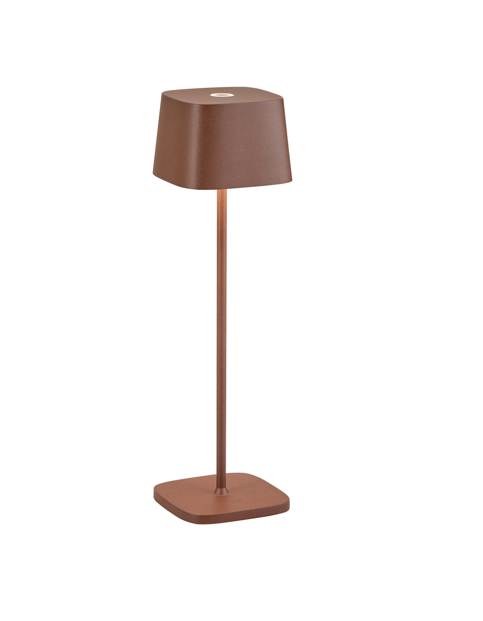 AKKU-TISCHLEUCHTE Kori  - Rostfarben, Design, Metall (10/35/10cm) - Helestra