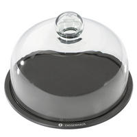 KÄSEGLOCKE - Transparent/Schwarz, Basics, Glas/Papier (23cm) - Zassenhaus