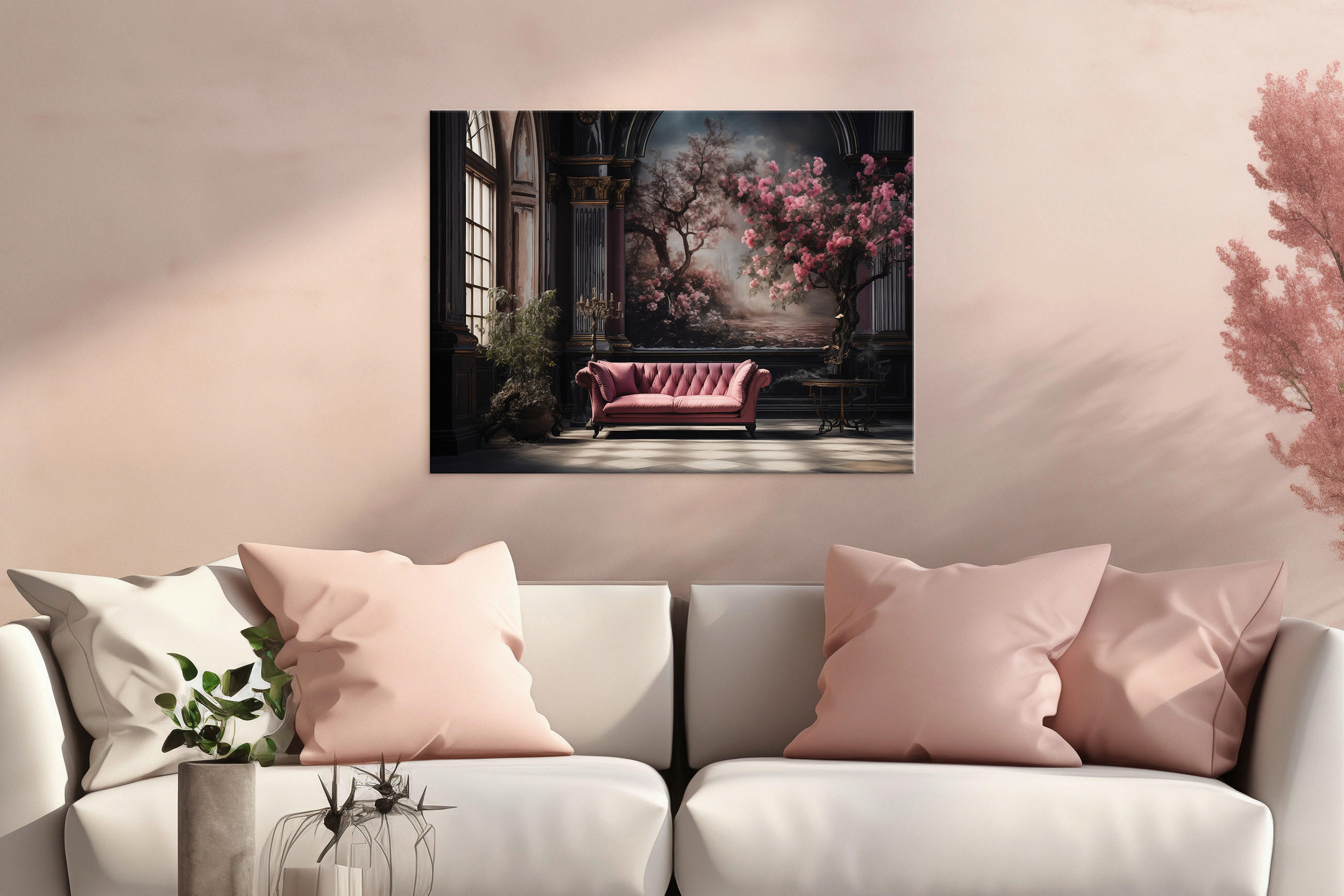 KEILRAHMENBILD Architektur 60/80 cm  - Multicolor, Basics, Holz/Papier (60/80cm)