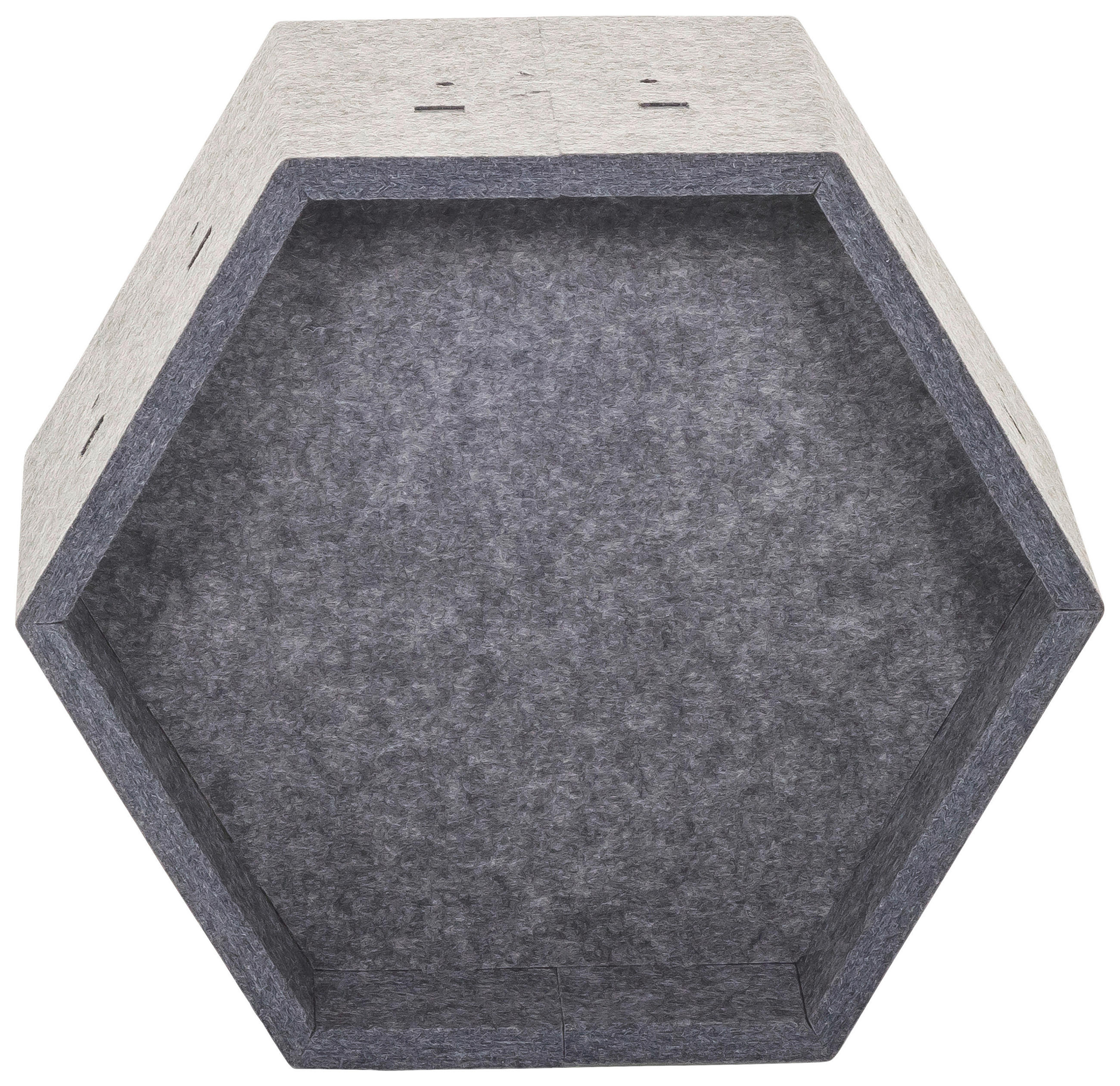 TRENNWAND Textil Grau  - Grau, MODERN, Textil (31,5/27,5/17,5cm) - MID.YOU