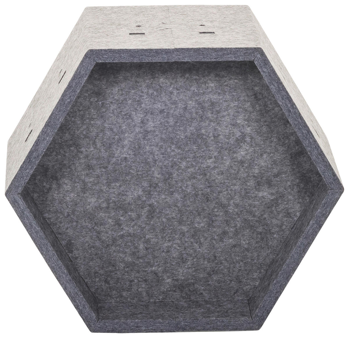 TRENNWAND Textil Grau  - Grau, MODERN, Textil (31,5/27,5/17,5cm) - MID.YOU