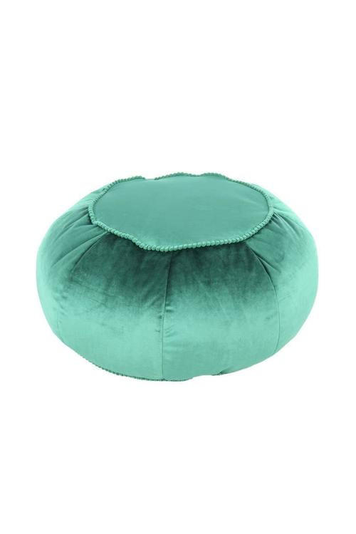 POUF in Grün Textil  - Grün, MODERN, Textil (65/35/65cm) - Kayoom