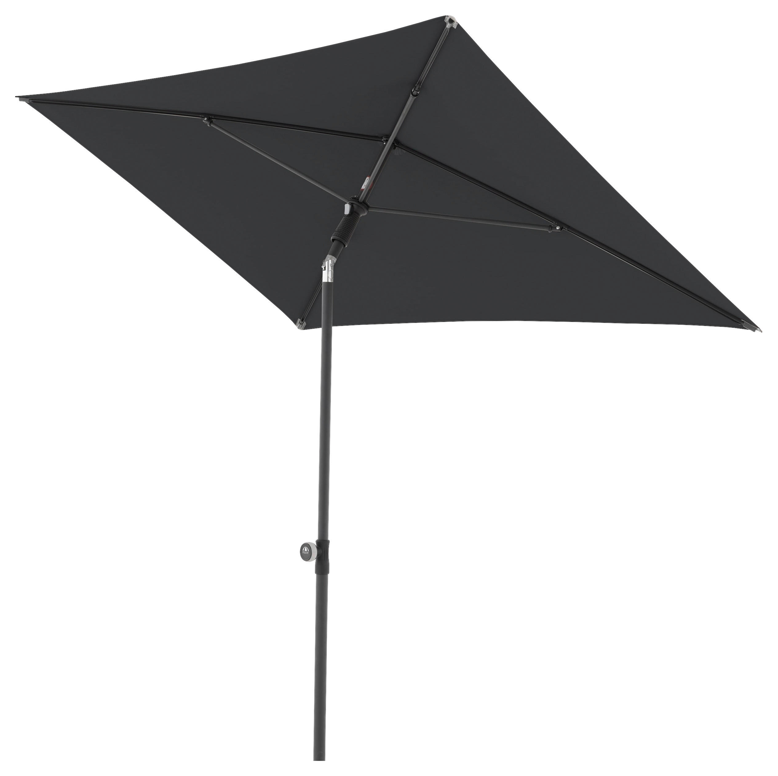 SONNENSCHIRM  120/200 cm  - Anthrazit/Schwarz, Design, Textil/Metall (120/200cm) - Doppler