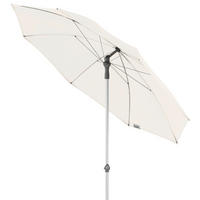 SONNENSCHIRM 200 cm Naturfarben  - Silberfarben/Naturfarben, KONVENTIONELL, Textil/Metall (200/200cm) - Doppler