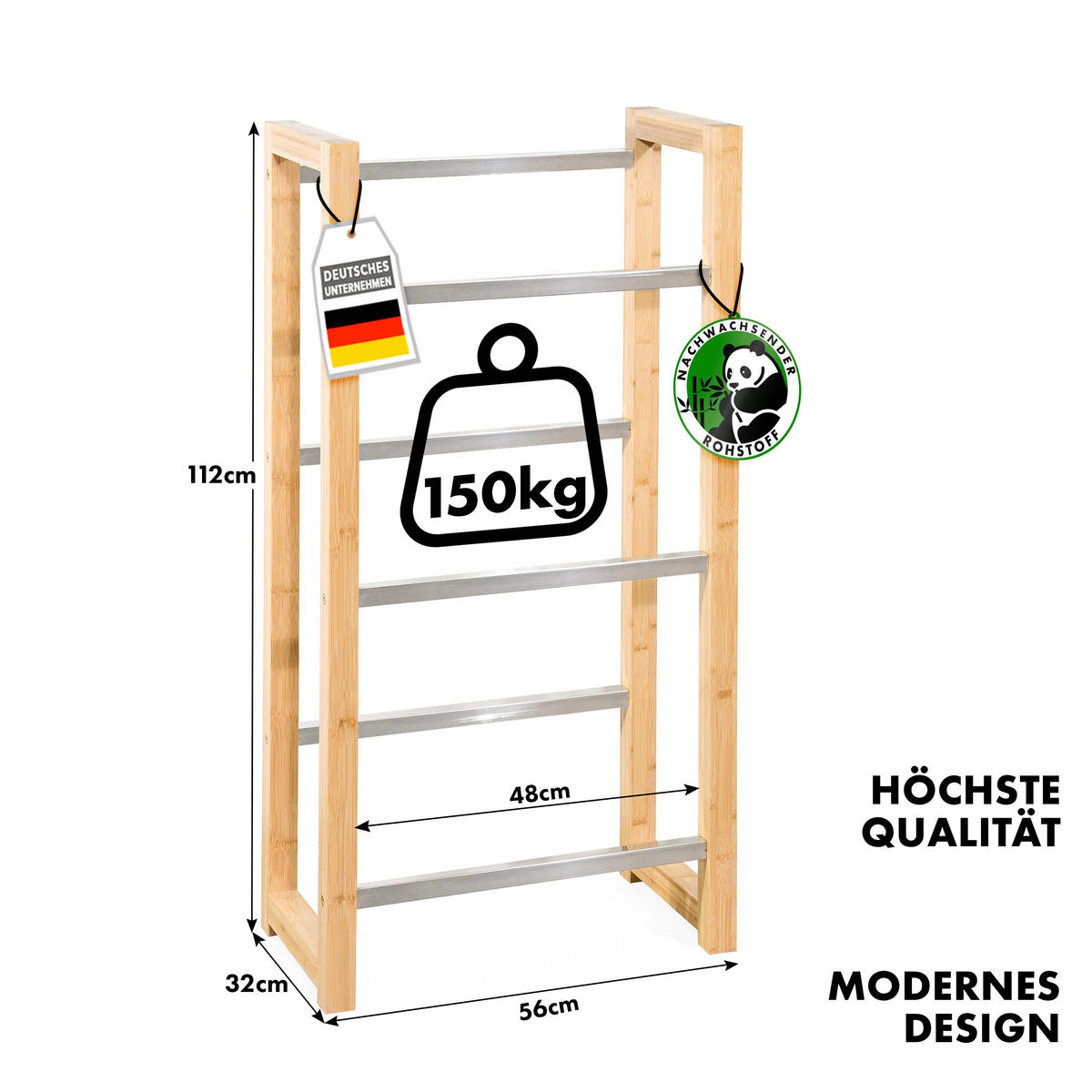 FLASCHENREGAL  - Beige, Basics, Holz (56/112/32cm) - Floordirekt