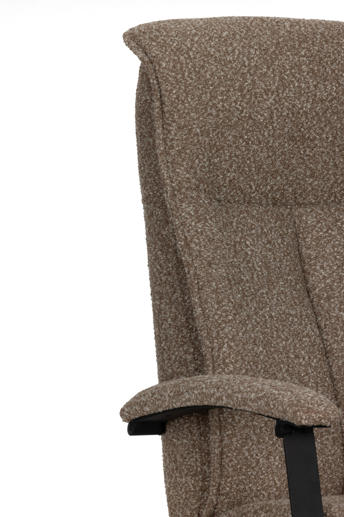 RELAXSESSEL Webstoff    - Taupe/Schwarz, Design, Holz/Textil (67/114/84cm) - Livetastic