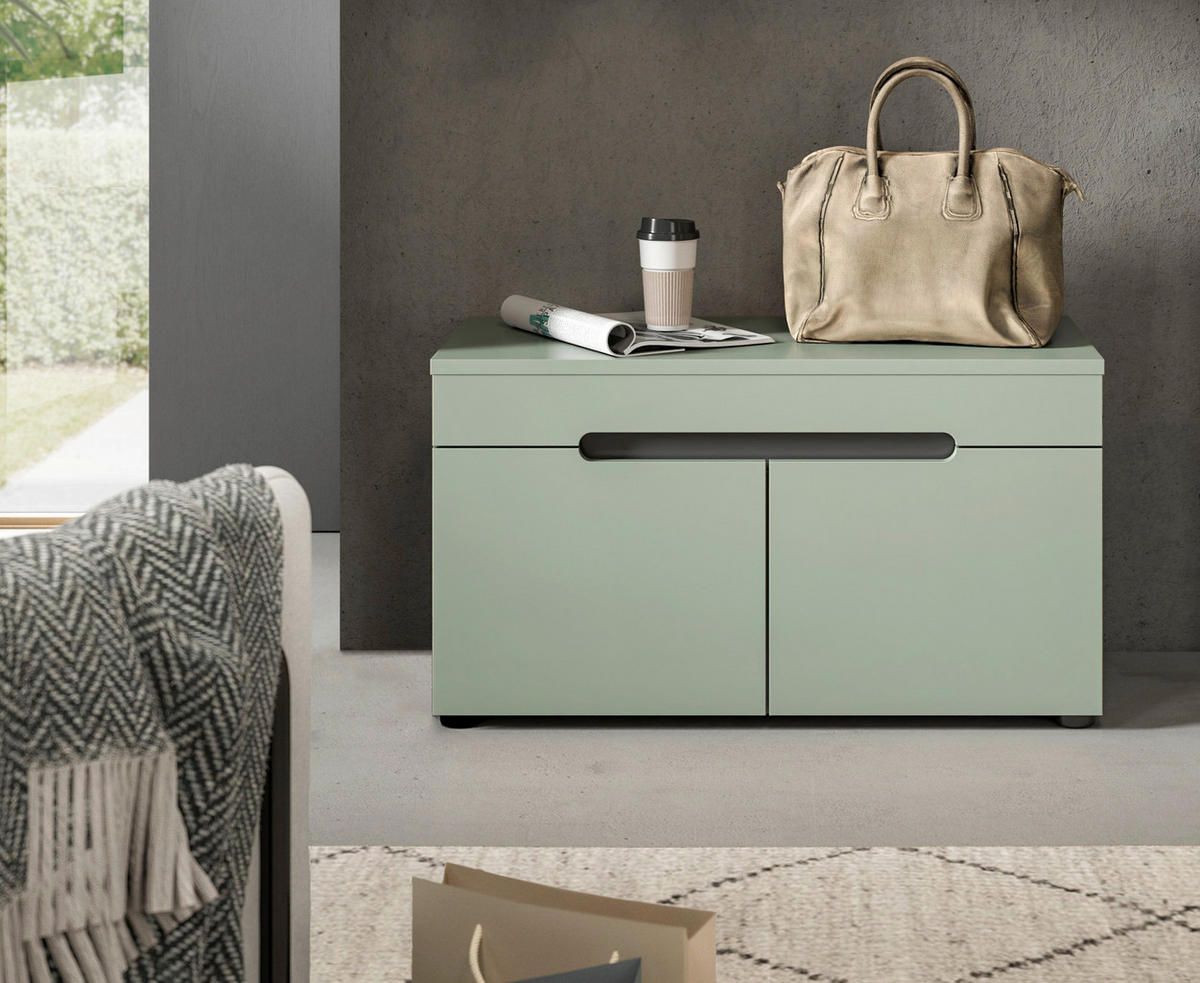 LAVICA DO PREDSIENE, 80/45/37 cm - čierna, Design, kompozitné drevo/plast (80/45/37cm) - Livetastic