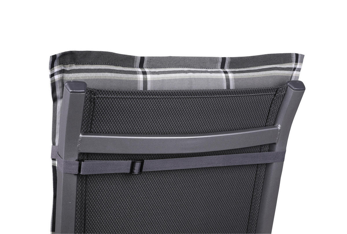 SESSELAUFLAGENSET Karo  - Grau, Basics, Textil (50/9/120cm)