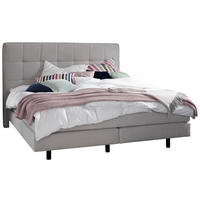 BOXSPRINGBETT 180/200 cm  in Taupe  - Taupe/Schwarz, KONVENTIONELL, Holz/Holzwerkstoff (180/200cm) - Schöner Wohnen