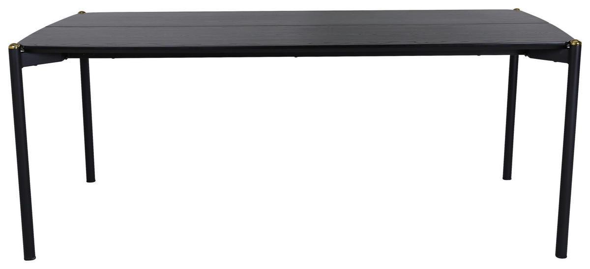 MATBORD i metall, trämaterial 190/90/75 cm   - svart, Design, metall/trämaterial (190/90/75cm) - Livetastic