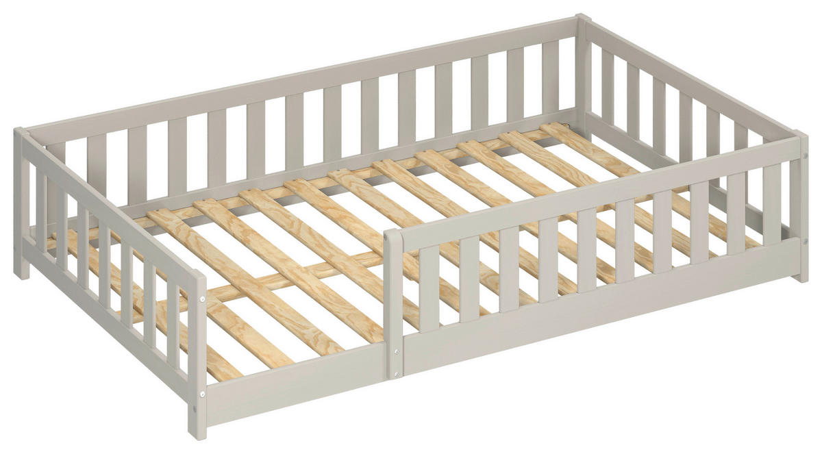 BODENBETT. 120/200 cm  in Taupe  - Taupe, MODERN, Holz/Holzwerkstoff (120/200cm) - P & B