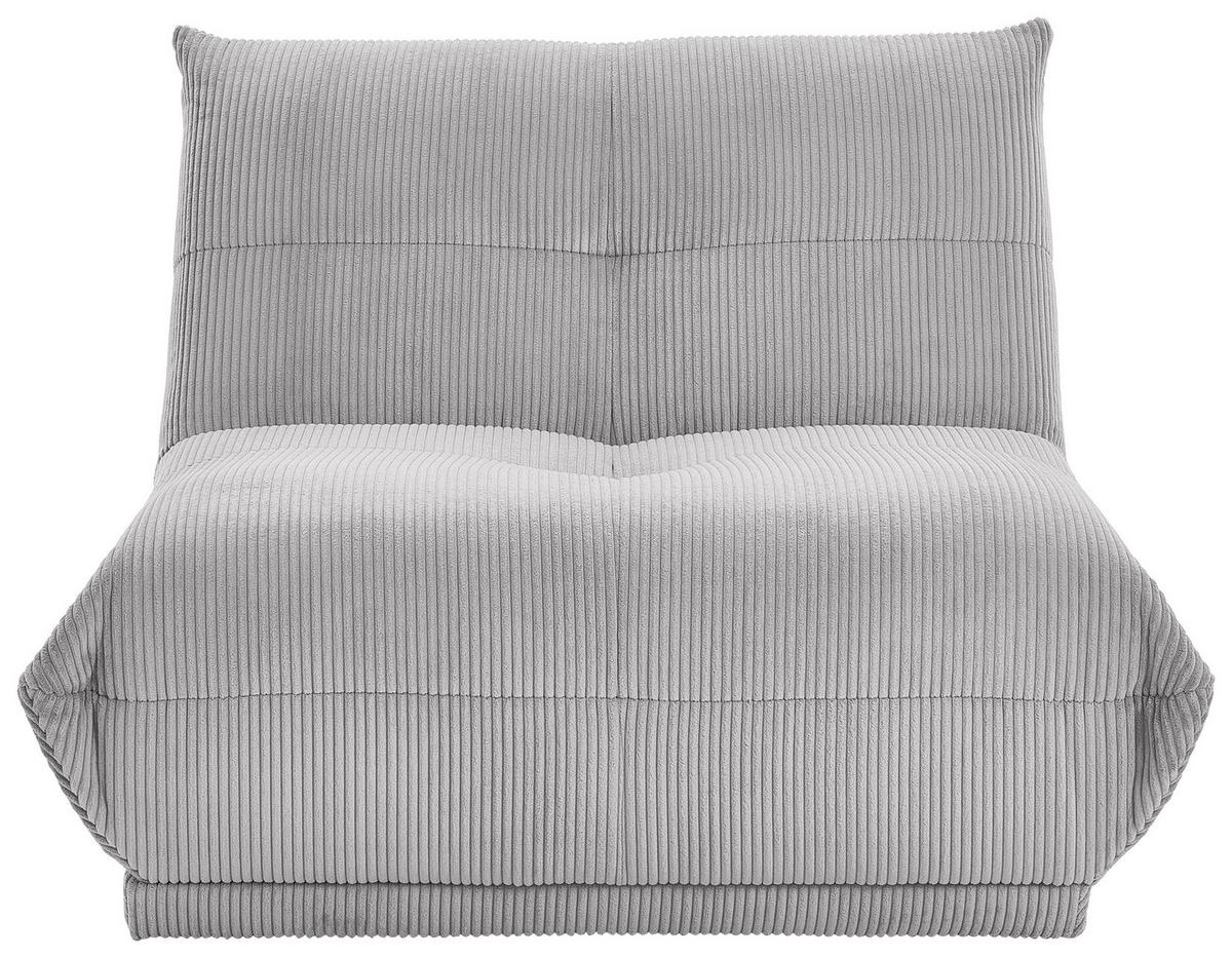 SOFAELEMENT in Cord Grau  - Grau, Trend, Textil (105/80/112cm) - Livetastic