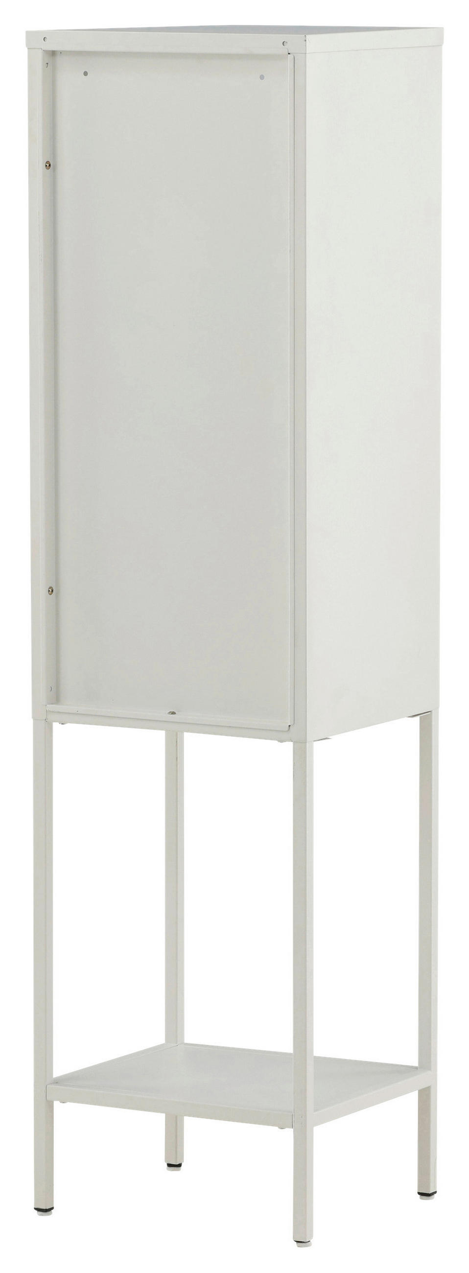 VITRINE in Weiß  - Weiß, Design, Metall (40,5/150/35cm) - Livetastic