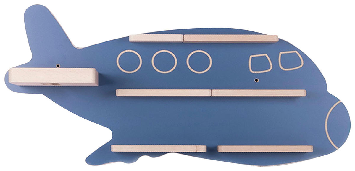 KINDERREGAL  - Blau, Modern, Holzwerkstoff (60/30/19cm) - Livetastic