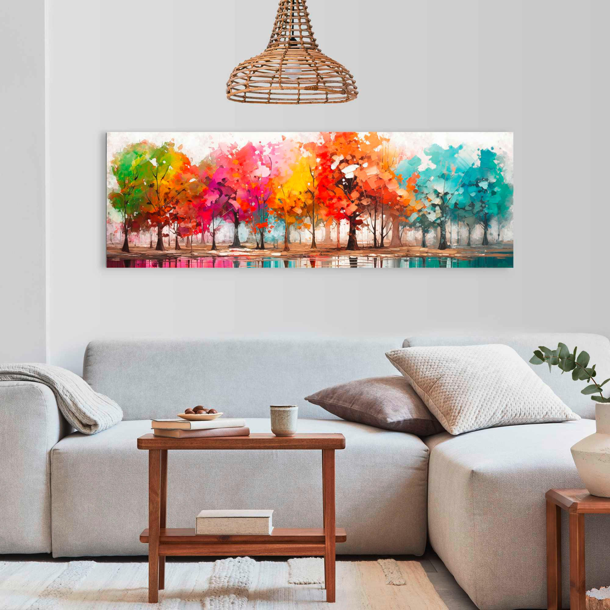 BILD Bäume  - Multicolor, Basics, Holz (156/52/2cm) - Reinders!