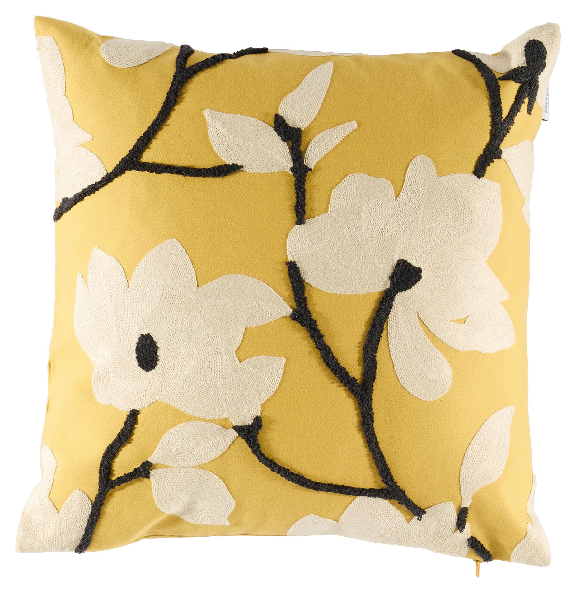 KISSENBEZUG SW-Fleur gelb 45/45 cm  - Gelb/Creme, Design, Textil (45/45cm) - Schöner Wohnen