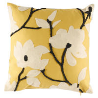 KISSENBEZUG SW-Fleur gelb 45/45 cm  - Gelb/Creme, Design, Textil (45/45cm) - Schöner Wohnen