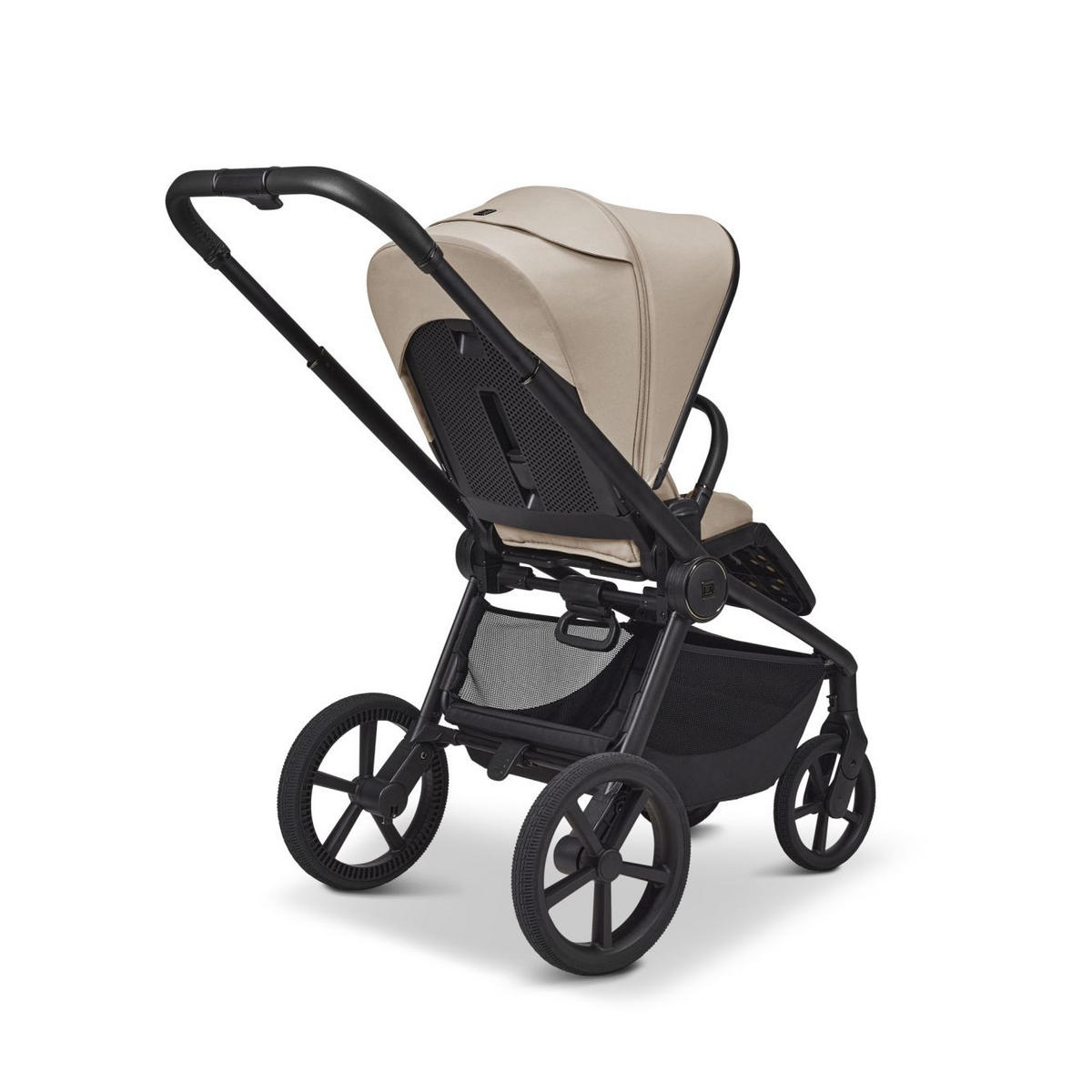 KOMBIKINDERWAGEN  Resea Fold  sand  - Sandfarben/Schwarz, Basics, Textil/Metall (116/57/94cm) - Moon