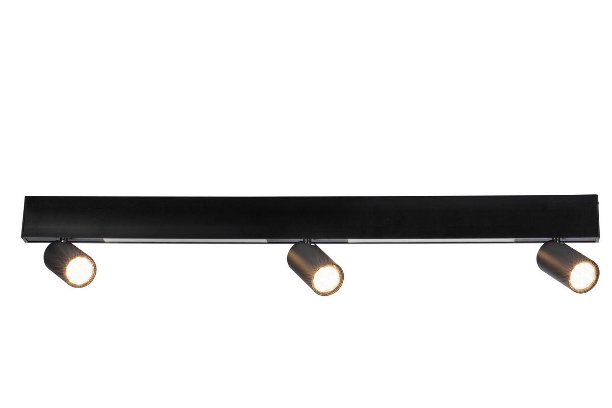 LED-STRAHLER Denebola 90/6/18 cm   - Schwarz, Design, Kunststoff/Metall (90/6/18cm) - Novel