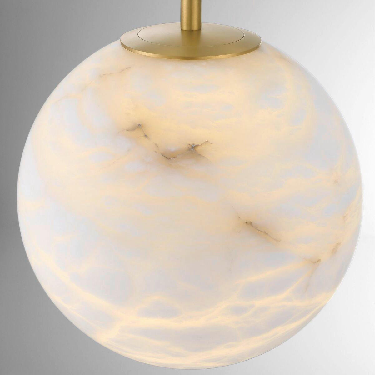 LED-PENDELLEUCHTE 30,4/58 cm  - Goldfarben, KONVENTIONELL, Glas/Metall (30,4/58cm)