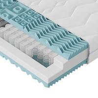 TASCHENFEDERKERNMATRATZE 180/200 cm Höhe ca. 24 cm  - Weiss, Textil (180/200cm) - Boxxx