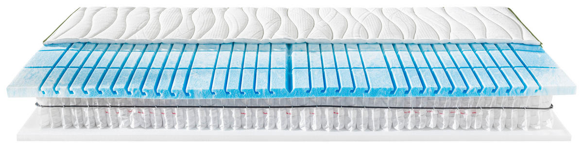 GEL-ŽEPKASTO VZMETNO JEDRO 90/190 cm  - bela, Basics, tekstil (90/190cm) - Valnatura