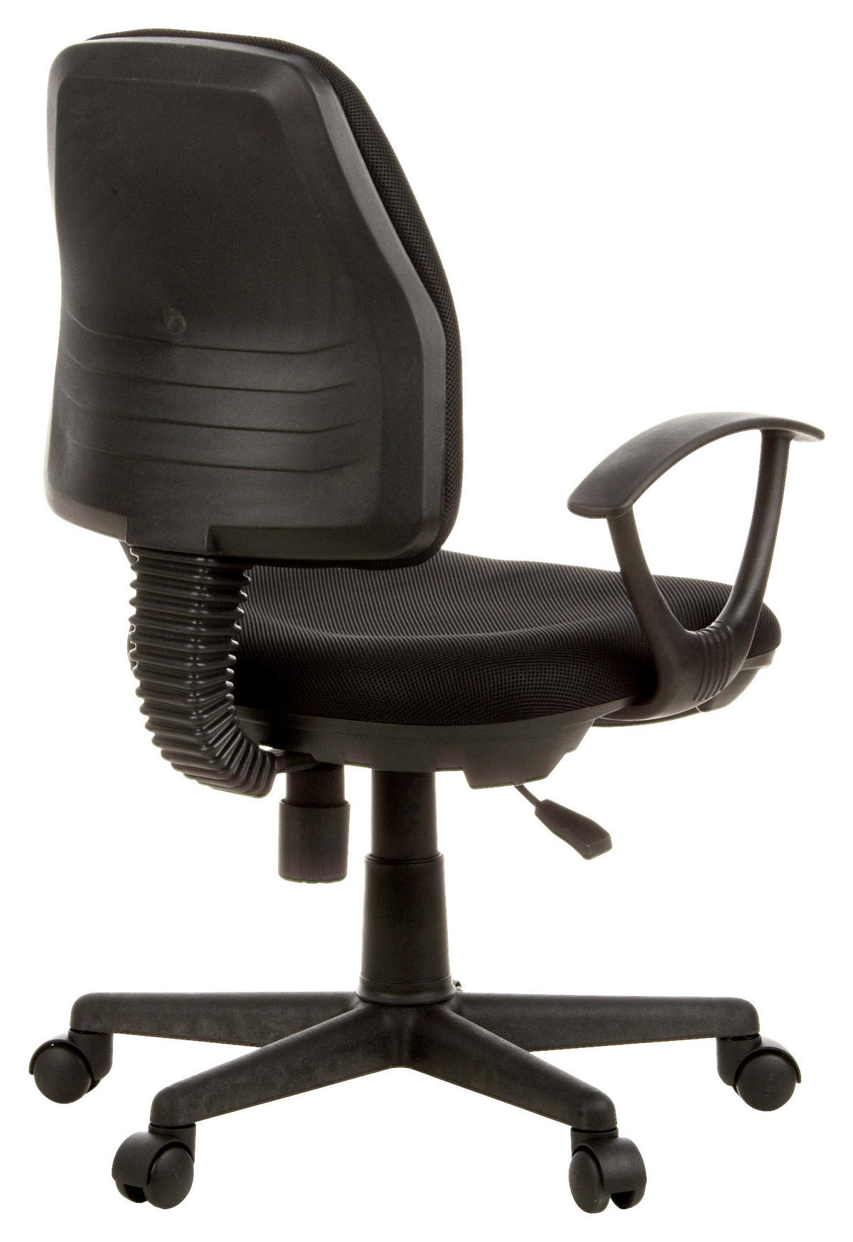 VRTLJIVI STOL umetna masa, tekstil črna  - črna, Moderno, umetna masa/tekstil (57/106/44cm) - MID.YOU