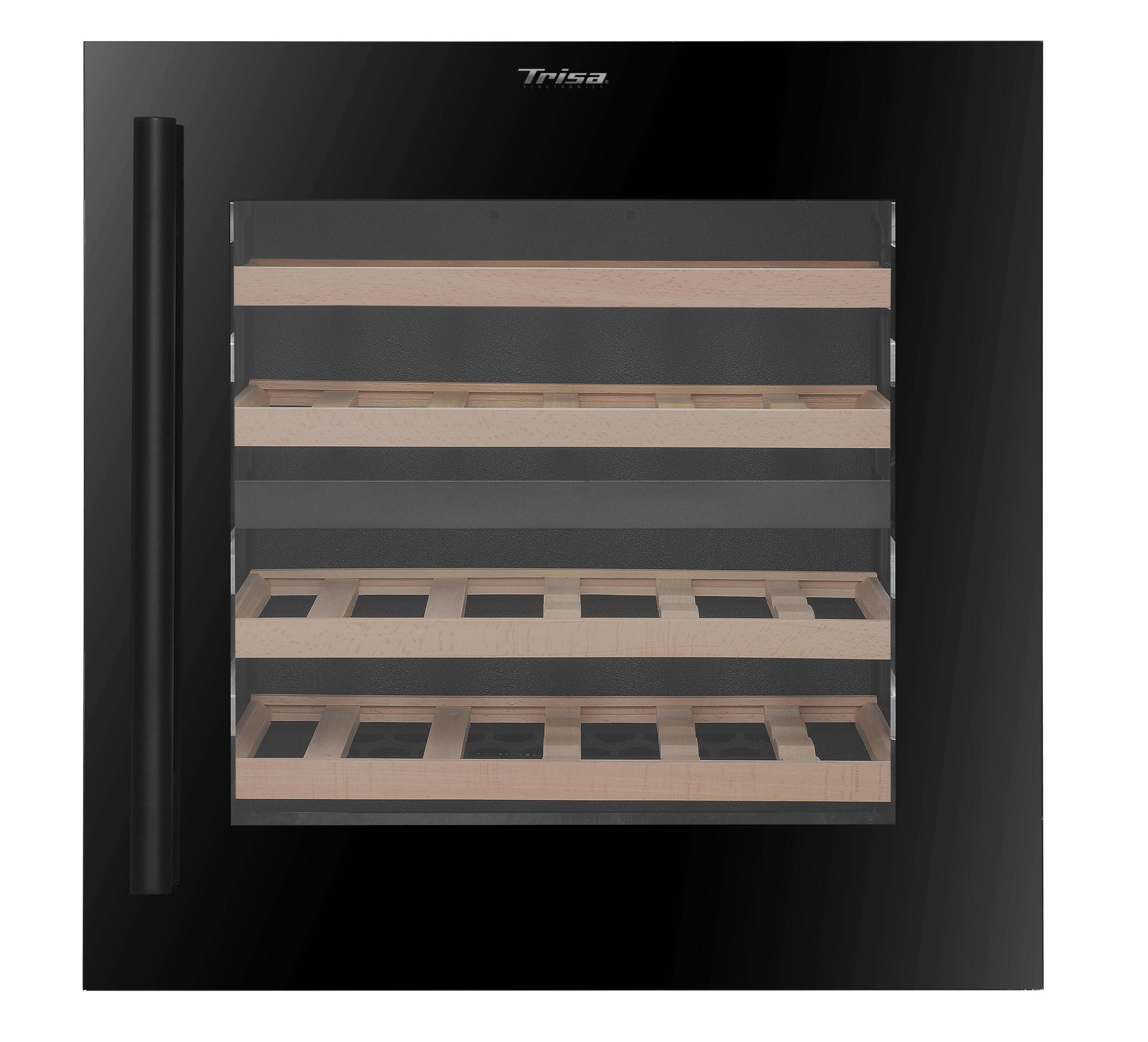 WEINKÜHLSCHRANK 7806,6845  - Schwarz, Basics, Glas/Holz (59/56.50/59.80cm) - Trisa Electronics