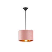 HÄNGELEUCHTE 30/140 cm    - Goldfarben/Rosa, Trend, Kunststoff (30/140cm) - Fischer & Honsel