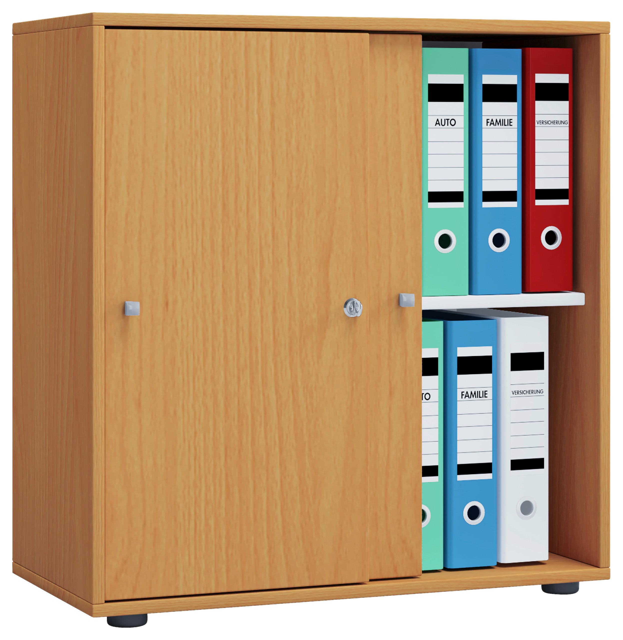 AKTENSCHRANK Buchefarben  - Buchefarben, Basics, Holzwerkstoff (70/74/37cm) - MID.YOU