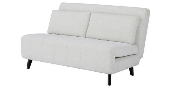 SCHLAFSOFA Webstoff Weiß  - Schwarz/Weiß, Design, Holz/Textil (143/82/88cm) - Carryhome