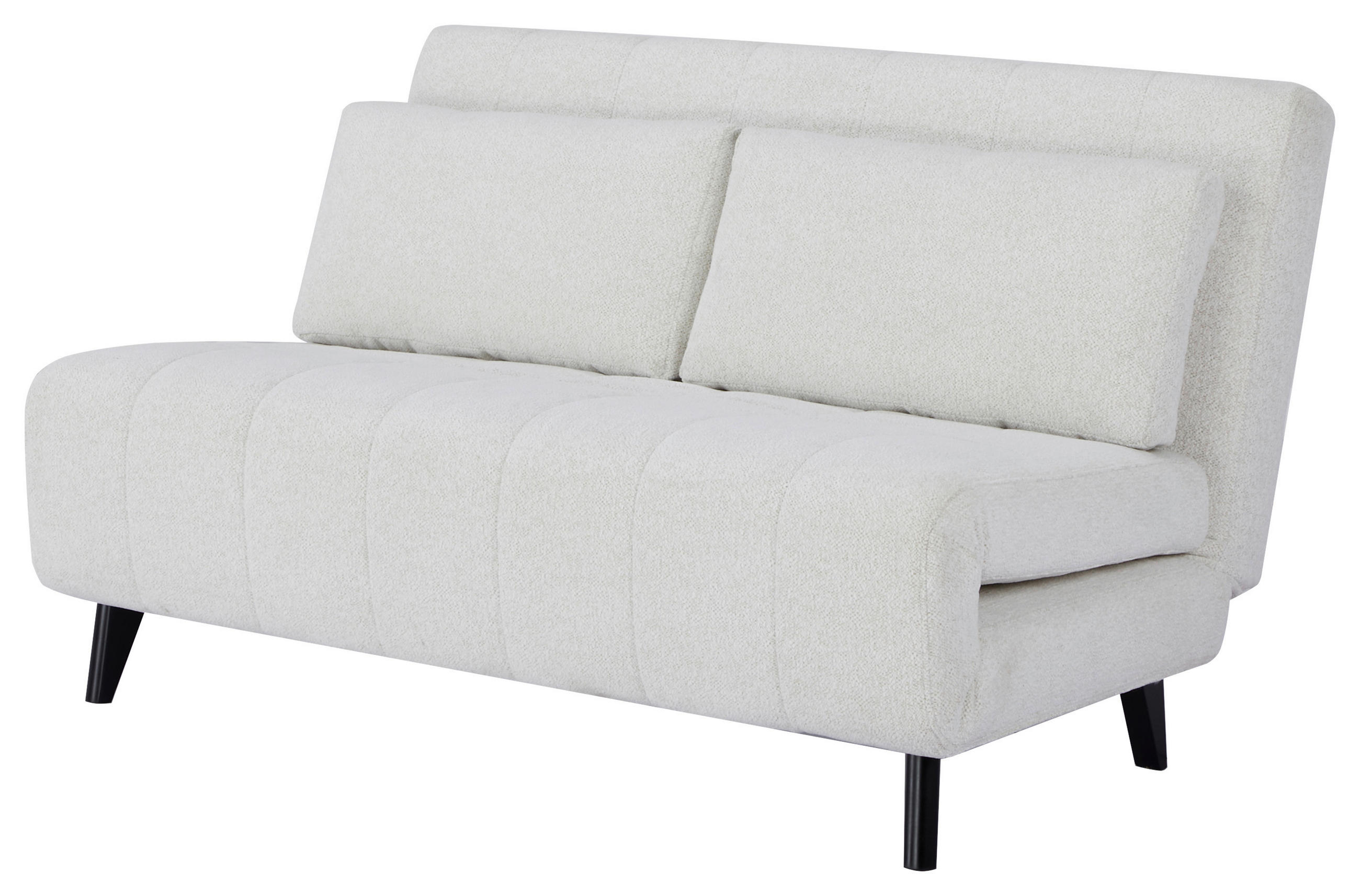 SCHLAFSOFA Webstoff Weiß  - Schwarz/Weiß, Design, Holz/Textil (143/82/88cm) - Carryhome