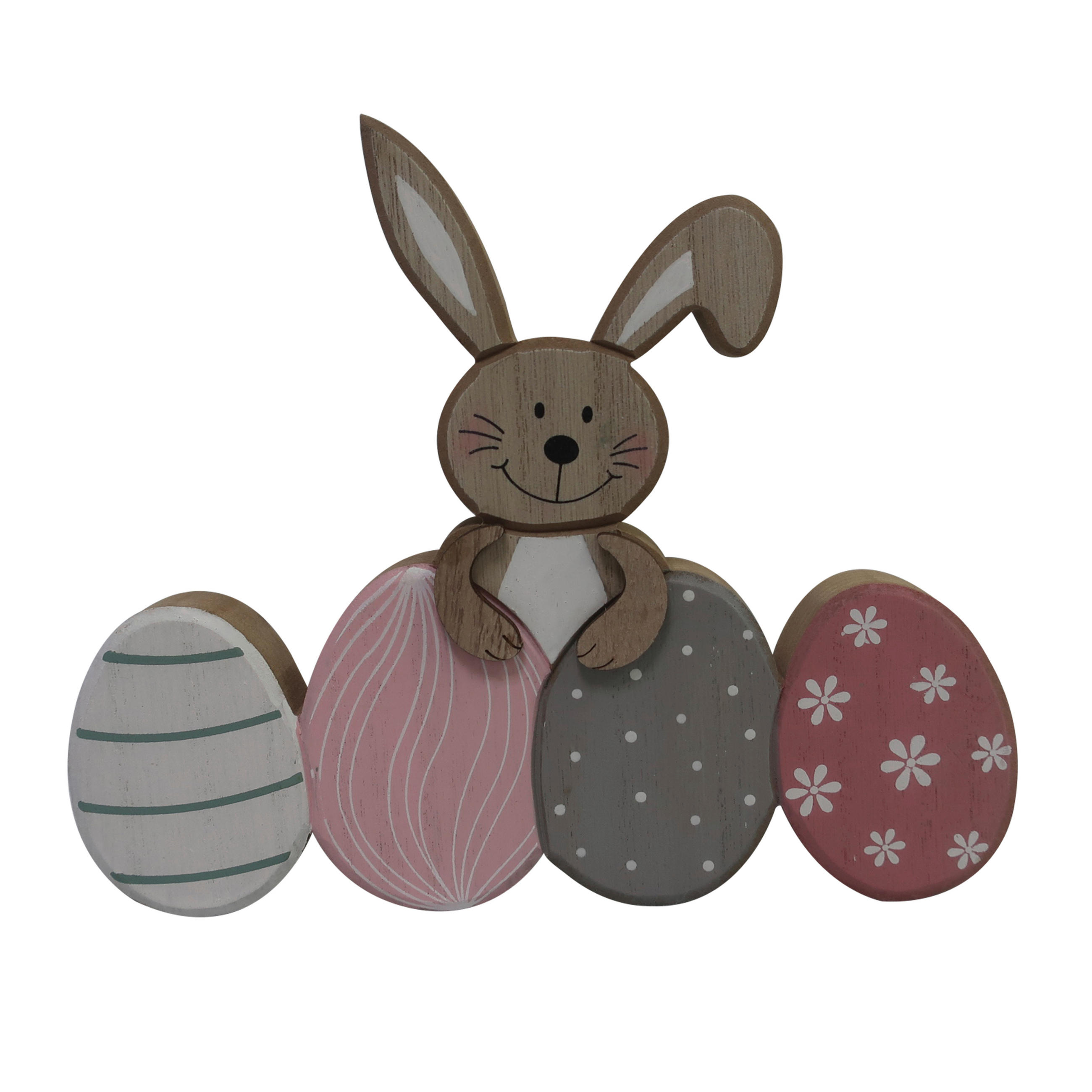 DEKOHASE - Pink/Naturfarben, LIFESTYLE, Holzwerkstoff (16,5/20cm)